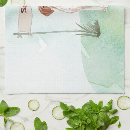 Aangepaste naam Brittany Pet Dog Theedoek (Gevouwen)