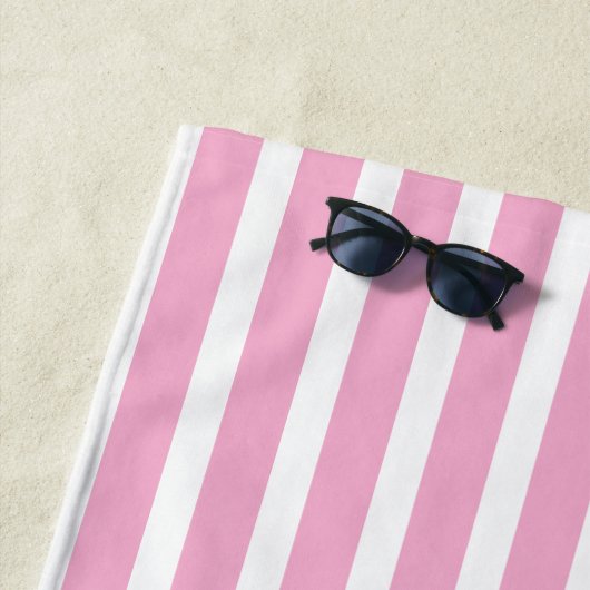 Aangepaste naam bruid roze streep | Bachelorette c Strandlaken (In situ)