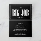 Aangepaste naam BRUIDSKNECHT Uitnodiging GRAppig v (Binnen)