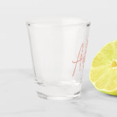 Aangepaste naam Bruidsmeisje Bruidsfeest Verjaarda Shot Glas (Links)