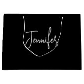 Aangepaste naam bruidsmeisje bruiloft vrijgezellen groot cadeauzakje (Voorkant)