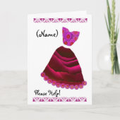 AANGEPASTE NAAM Bruidsmeisje MAGENTA & RUBY RED Go (Voorkant)