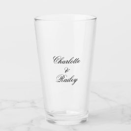 Aangepaste naam Bruiloft Glas Cup