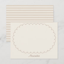 Aangepaste naam bruin frame script en strepen ivoo