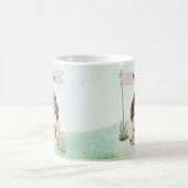 Aangepaste naam bruine Cocker Spaniel Pet Dog Koffiemok (Center)