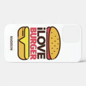 Aangepaste naam Burger Lover-telefoongesprekken Case-Mate iPhone Case (Achterkant (horizontaal))