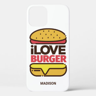 Aangepaste naam Burger Lover-telefoongesprekken Case-Mate iPhone Case