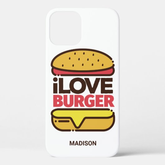 Aangepaste naam Burger Lover-telefoongesprekken Case-Mate iPhone Case (Achterkant)