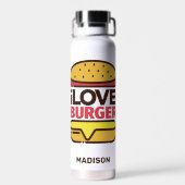 Aangepaste naam Burger Lover Waterfles (Achterkant)