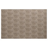 Aangepaste naam Burlap Rustic Print Stof (Fat Quarter)