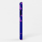 Aangepaste naam butterflies blauw patroon Case-Mate iPhone case (Achterkant/rechts)