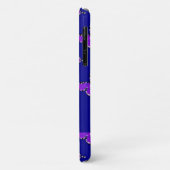 Aangepaste naam butterflies blauw patroon Case-Mate iPhone case (Achterkant/links)