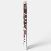 Aangepaste Naam Cacao Roos Wisteria Cascade Samsung Galaxy Hoesje (Linkerkant)