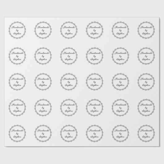 aangepaste naam cadeaupapier (Vlak)
