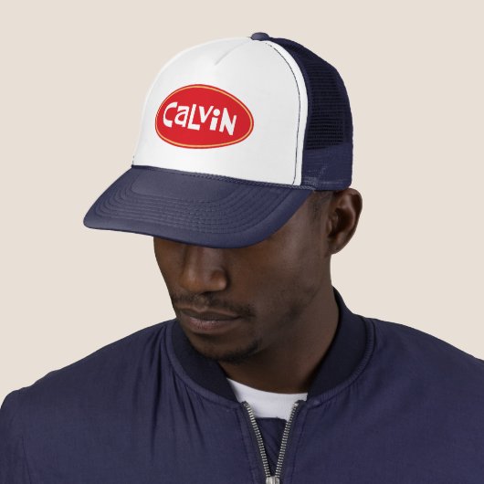Aangepaste naam CALVIN Trucker Pet (In situ)
