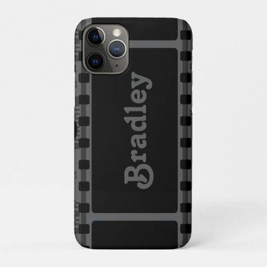 Aangepaste naam camera negatieve film Case-Mate iPhone case (Achterkant)