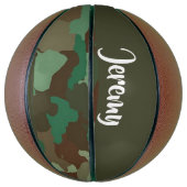 Aangepaste naam camouflage patroon basketbal (Verticaal)