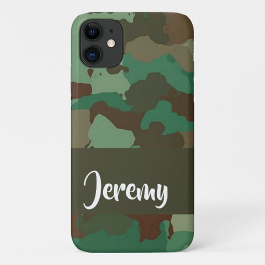 Aangepaste naam camouflage patroon Case-Mate iPhone case (Achterkant)