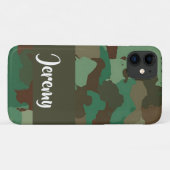 Aangepaste naam camouflage patroon Case-Mate iPhone case (Achterkant (horizontaal))