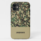 Aangepaste naam camouflage patroon Case-Mate iPhone case (Achterkant)