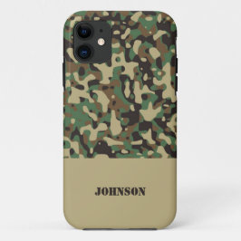 Aangepaste naam camouflage patroon Case-Mate iPhone case