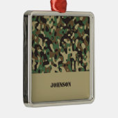 Aangepaste naam camouflage patroon metalen ornament (Rechts)