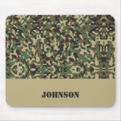 Aangepaste naam camouflage patroon muismat (Voorkant)