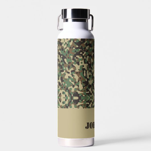 Aangepaste naam camouflage patroon waterfles (Voorkant)