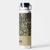 Aangepaste naam camouflage patroon waterfles (Achterkant)