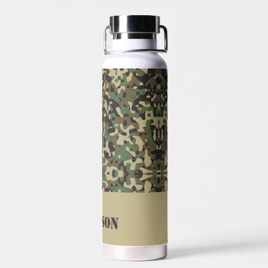 Aangepaste naam camouflage patroon waterfles (Achterkant)