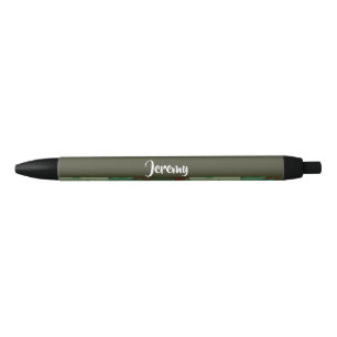 Aangepaste naam camouflage patroon zwarte inkt pen