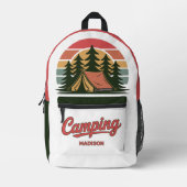 Aangepaste naam Camping Bedrukte Rugzak (Voorkant)