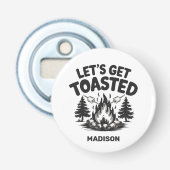 Aangepaste naam Camping Button Flesopener (Voorkant)
