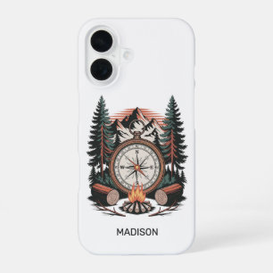Aangepaste naam Camping iPhone 16 Hoesje