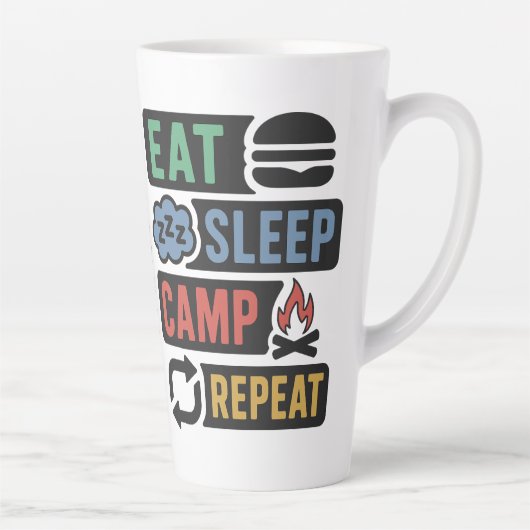 Aangepaste naam Camping Latte Mok (Rechts)