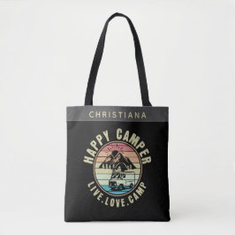 Aangepaste naam Camping - Live. Liefde. Camp Tote Bag
