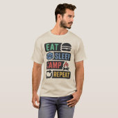 Aangepaste naam Camping T-shirt (Voorkant volledig)