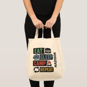 Aangepaste naam Camping Tote Bag