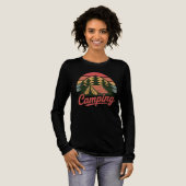 Aangepaste naam Camping Tri-Blend Shirt (Voorkant)