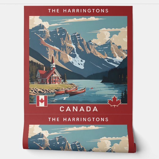 Aangepaste naam Canada Behang (Afrollen)