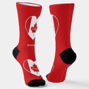 aangepaste naam CANADA Love Sokken