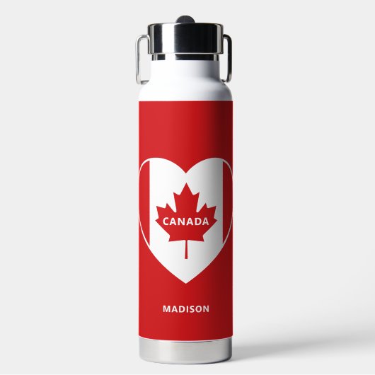 aangepaste naam CANADA Love Waterfles (Voorkant)