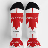 Aangepaste naam Canada Maple Leaf Sokken (Top)