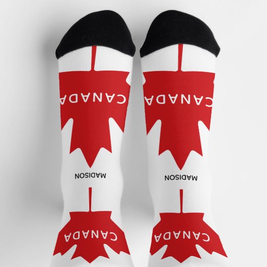 Aangepaste naam Canada Maple Leaf Sokken (Top)