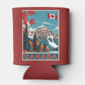 Aangepaste naam Canada Reizen Poster Blikjeskoeler (Achterkant)