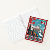 Aangepaste naam Canada Reizen Poster Notitieboek (Binnen)