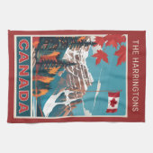 Aangepaste naam Canada Reizen Poster Theedoek (Horizontaal)