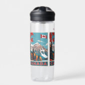 Aangepaste naam Canada Reizen Poster Waterfles (Voorkant)