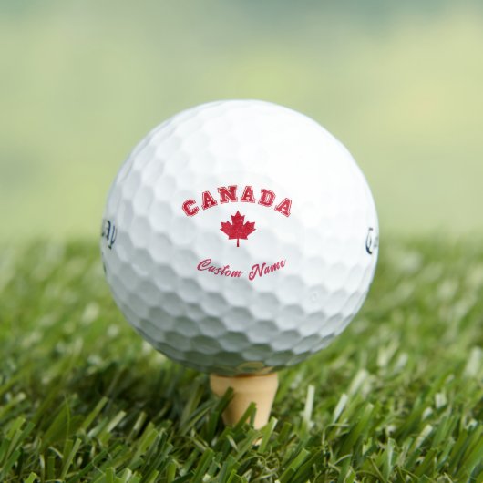 Aangepaste naam, Canadees - Canada Maple Leaf Golfballen (Insitu Shirt)
