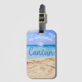 Aangepaste naam Cancun Bagagelabel (Voorkant (verticaal))